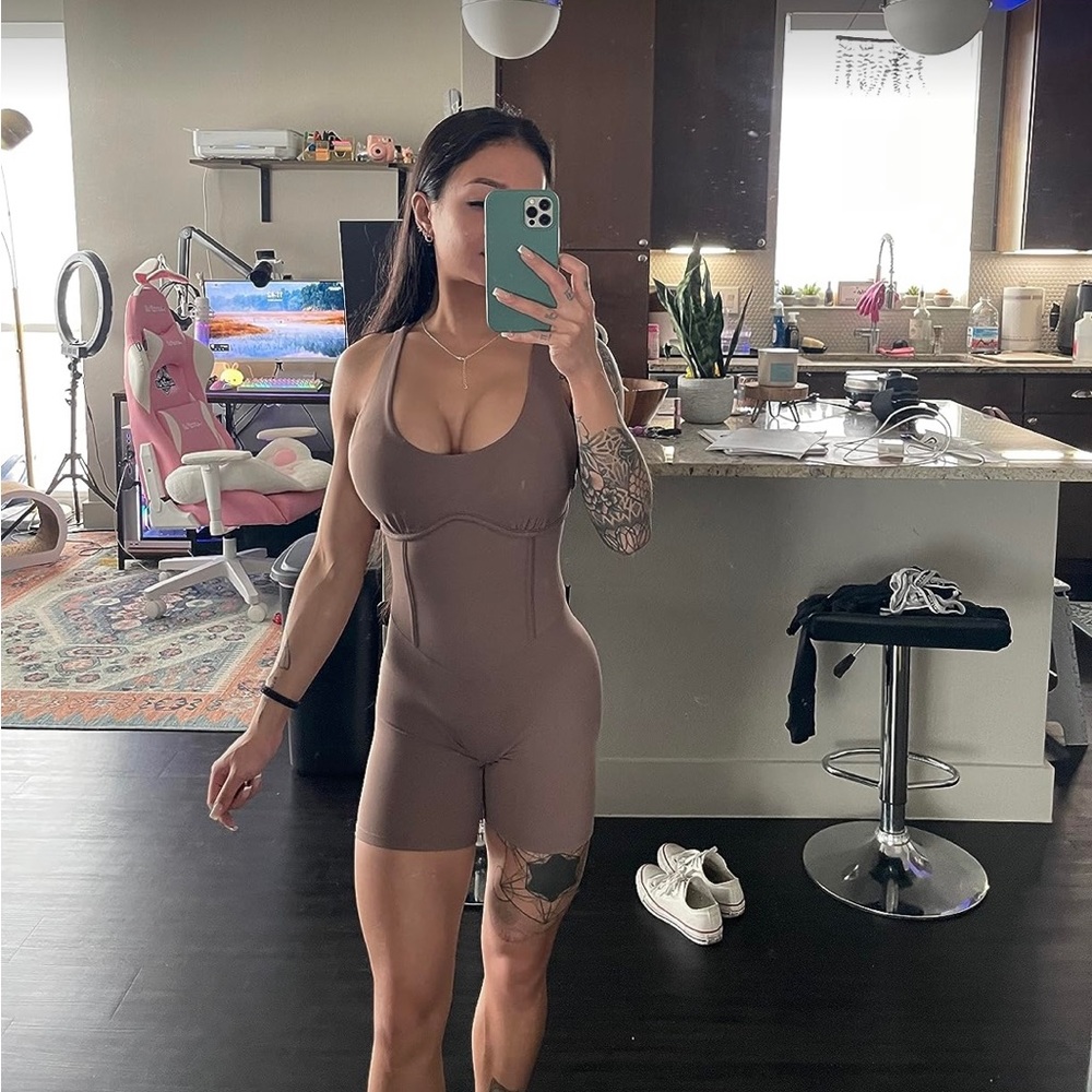 Workout jumpsuit romper onesie
